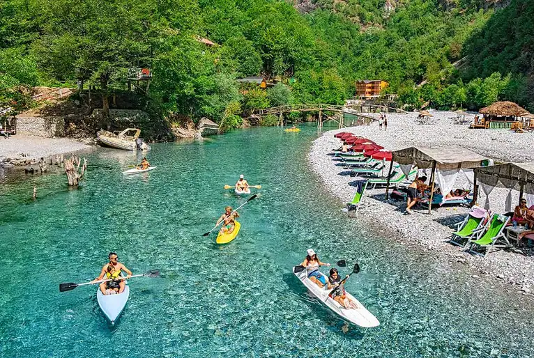 Kayak Tour in Komani Lake